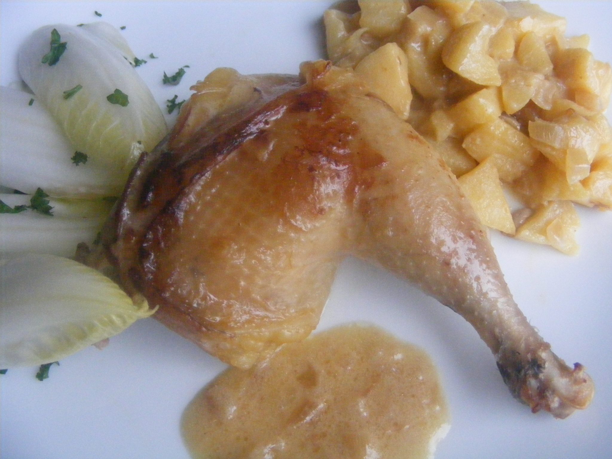 CUISSES DE FAISAN AUX POMMES - Cailles de Chanteloup