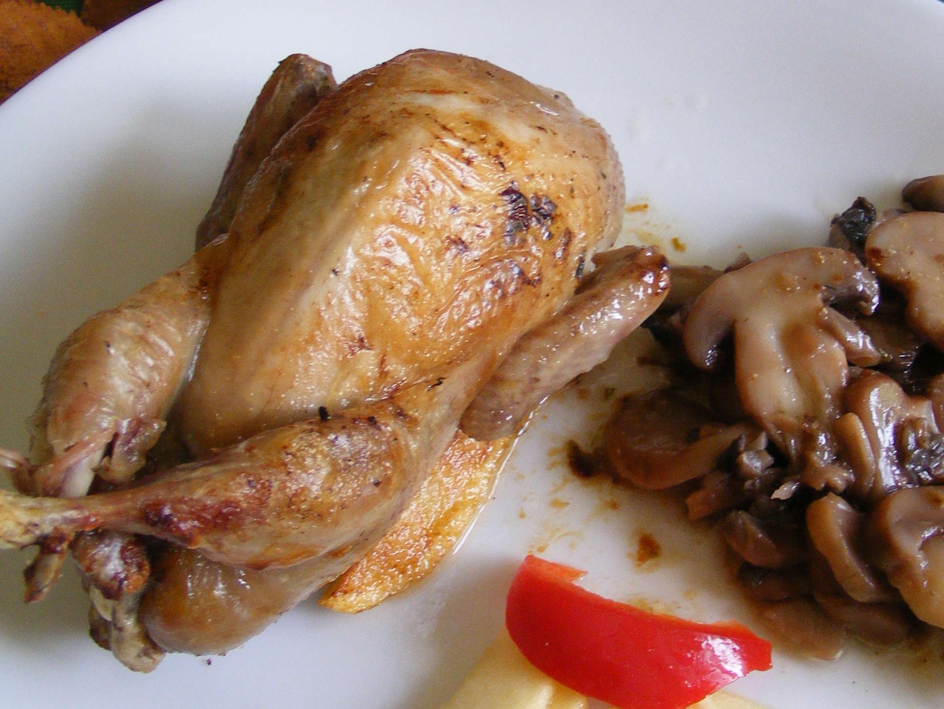 CAILLE FARCIE AUX CHAMPIGNONS - Cailles de Chanteloup