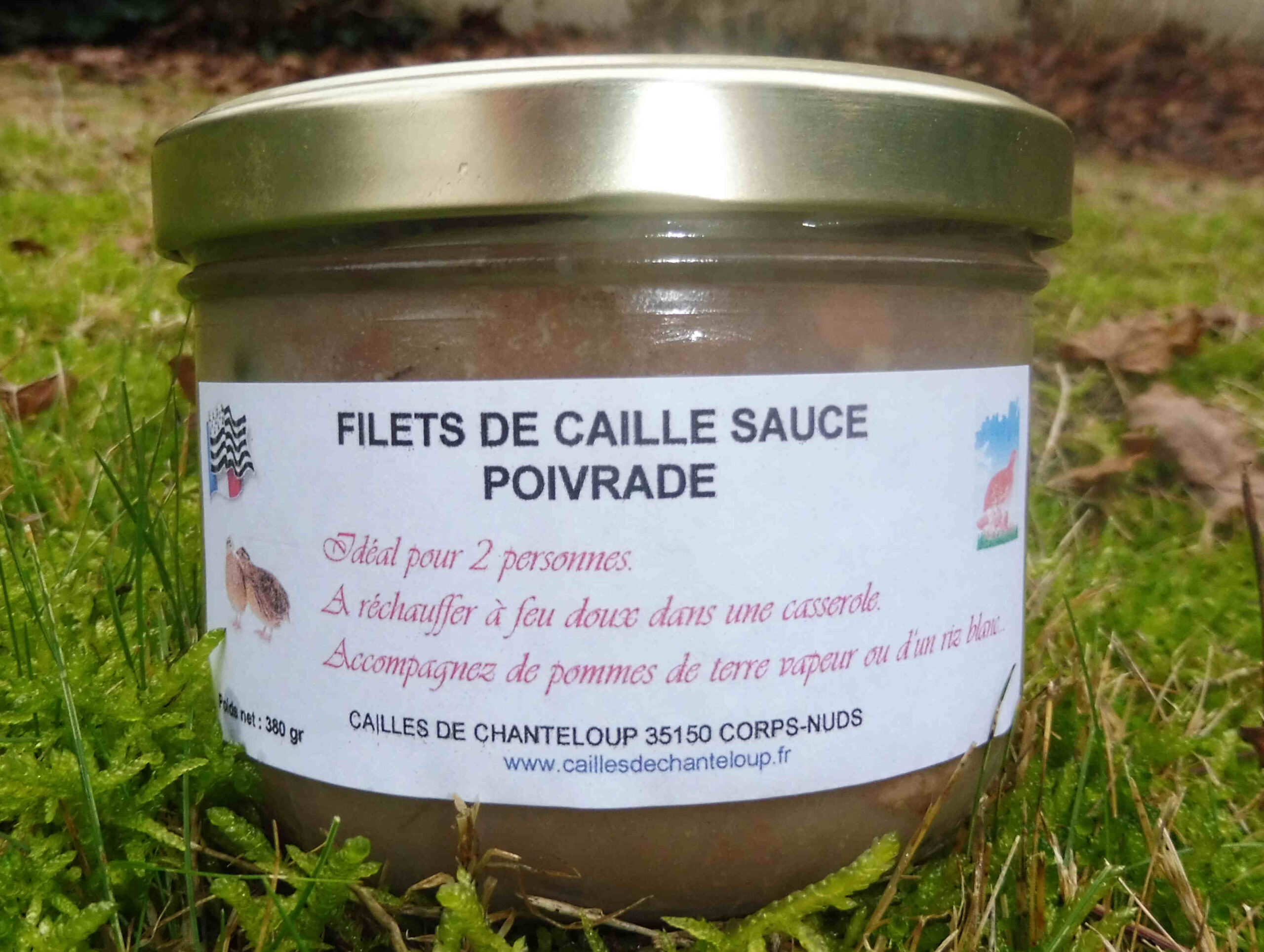 Filets de caille sauce poivrade